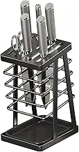 Kitchen Utensil Organizer Storage Stand - Large Capacity Hollow Utensil Block Utensil Holder - Sturdy Scissors Holder for Kitchens Bathrooms Scissors and Sharpening Rod