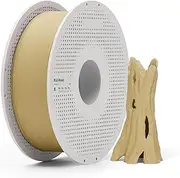 Bambu Lab PLA Wood 3D Printer Filament, 1.75mm Filament with Real Wood Fibers, Matte Finish, Integrates Perfectly with Other PLA, AMS-Compatible 3D Print Material with Reusable Spool 1kg Classic Birch