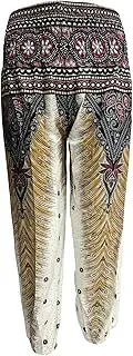 [ZUYPSK] Kids Girls Bohemian Boho Baggy Harem Pants Smocked Waist Yoga Hippie Sports Bangkok Palazzo Pants