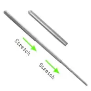 Pure Titanium Stretch Shrink Chopsticks Portable Tableware For Camping Picnic
