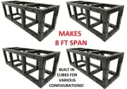 Four (4) 24" Length Makes 8ft Square 8"x8" Black Trussing Box Truss Section Bolt