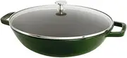 [STAUB] Cast Iron, Wok, Basil, 30 cm