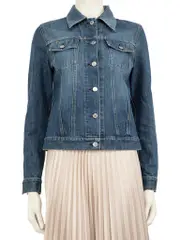 Blue Denim Button Up Jacket