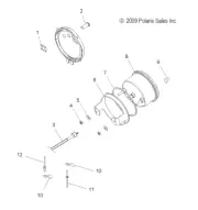 Polaris Speedometer Cable, Genuine OEM Part 3280385, Qty 1