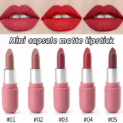 Capsule Lipstick Waterproof Matte Lip Gloss Mini Lipstick Lip Makeup AU ~