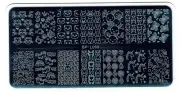 Cartoon Unicorn Aliens Panda Rectangle Nail Art Image Plate BP-L088