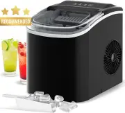 Countertop Ice Maker 12Kg Ice Cubes Home Bar Black