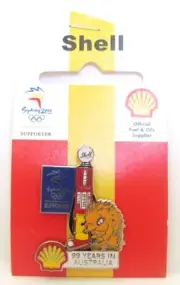 MILLIE MASCOT SHELL FUEL & OILS SYDNEY OLYMPIC GAMES 2000 PIN BADGE COLLECT #76
