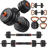 Adjustable Dumbbells, Free Weight Set with Connector, 4 in1 Dumbbells Set,Fitnes