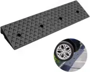 2" Rise Rubber Curb Ramp Heavy Duty Threshold Ramp 10Ton Drive Ramps for Loading