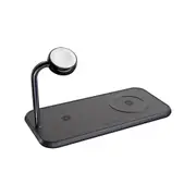 ZENS Dual+Watch Aluminium Magnetic Wireless Charger for Apple iPhone / Apple Watch / Apple AirPods Black