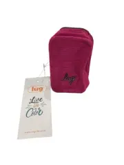Lug NWT Drizzle Mini Zip Storage Pouch Pink Dark Pink