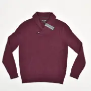 NEW Banana Republic Men's Pullover Sweater Red Size M Italian Yarn Fine Wool