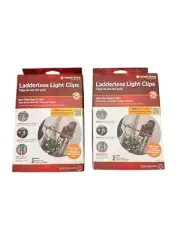 50 Party / Christmas Ladderless Gutter shingle Light Clips 25pc Per Box