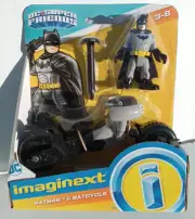 Batman & Batcycle figure set - Imaginext DC Super Friend-New-Free Shipping