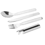 4pcs/set Stainless Steel Tableware Fork Spoon Knife And Bottle Opener For FA