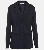 [Max Mara] Max Mara Mogador single-breasted blazer UK 14 blue