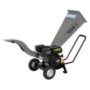 NNEDPE Ducar 7HP Wood Chipper Shredder Mulcher Grinder Petrol Silver