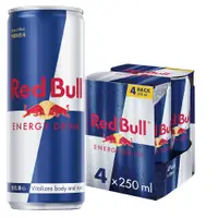 在飛比找蝦皮商城優惠-Red Bull 紅牛能量飲料 250ml 4入組_官方直營