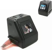 Film Scanner 2MP 12MP 2Inch LCD Screen for 135 126 110 Super 8mm Slides Negatives, Converts to JPG Digital Photos with USB2.0 and Up to 128GB SD Card Support