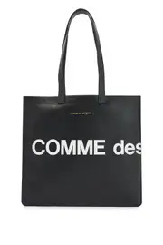 [COMME DES GARCONS WALLET] COMME DES GARCONS WALLET logo leather tote bag