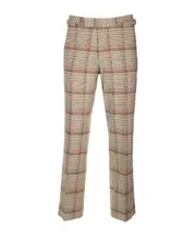 Checkered casual pants 48,L Nude