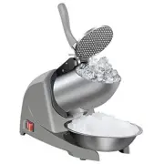 Snow Cone Machine 380w Shaved Ice Machine 3 Blades Ice Shaver 280lbs/hr Silver