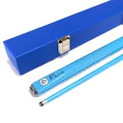 FLURO Blue Pool Snooker Billiard Cue and Case