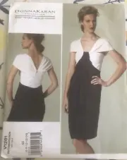 V1281 Vogue Designer dress pattern DONNA KARAN sizes 6-14 new factory folds