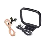 FM Dipole Antenna F Male AM Loop Antenna 3 Pin for Radios and Stereo Receivers
