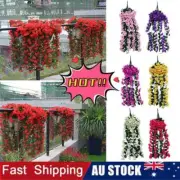 Artificial Fake Hanging Flowers Vine Plant Home Garden Decor Indoor Outdoor Lot