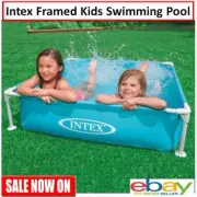 Kids Framed Swimming Pool Outdoor Backyard Toddler Splash Play Summer Pool 122cm