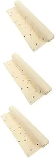 Minkissy 3pcs Diy Wrapping Paper Craft Natural Flower Print Birthday Christmas Wrapping Paper Roll