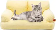 Qhvynpo Cat Couch Bed,Washable Pet Sofa Warm Cat Bed - Anti-Slip Bottom Plush Puppy Bed Small Dog Sofa Pet Bed for Pet Supplies Small Medium Dogs Cats