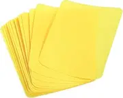 uxcell 12Pcs Iron on Patches for Clothing Repair Fabric Repair Patches Iron-On Mending Fabric Yellow 4.9"x3.7" for Clothes, Pants, Bags Hole Repairing and Decoration