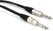 JUMPERZ JB2TRS-5 Blue Line 1/4-inch TRS Male to 1/4-inch TRS Male Patch Cable -