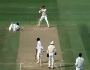 Indian batsman Anil Kumble is run out by Graeme Hick during t- Old Cricket Photo