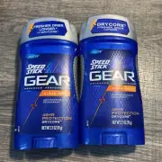 2 Speed Stick Gear Advanced Performance Clean Peak Antiperspirant Deodorant 3oz