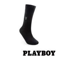 在飛比找momo購物網優惠-【PLAYBOY】雅痞絲光紳士襪-黑(紳士襪/男襪/長襪)