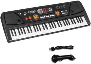 M SANMERSEN NEW Kids Beginners 61-Key MP3 LED Disp Portable Electronic Keyboard