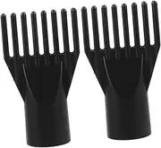 2Pcs Hair Dryer Comb Attachment Durable and Reusable Nozzle for Professional Blow Drying at Home Barber Shop Reduces Hair Damage and Enhances Styling