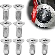 8-Pack Stainless Steel Retaining Screws Universal Fit for Honda, Hyundai and Kia Models for Front and Rear