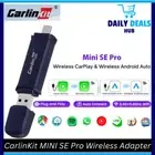 CarlinKit MINI Wireless CarPlay Plug &Play Adapter WiFi Wired to Wireless Dongle