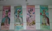4 Marie Antoinette Paris Bookmarks Book Lovers Readers junk journal ephemera