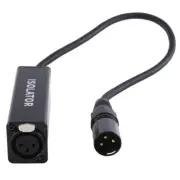 Noise Ground Loop Audio Isolator XLR Eliminates, Female to Male J7A91391