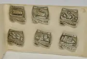 A rare set of Soviet badges of the USSR, a set of old ships with their names, 6