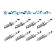 8 Bosch Platinum Iridium Evo Spark Plugs for Benz AMG GT 190 C E G Class 205 213