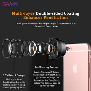 4k 高清 65mm 長焦鏡頭縱向鏡頭模糊背景手機鏡頭外接智能手機鏡頭