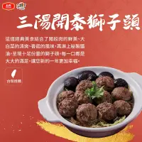 在飛比找台灣好農優惠-(過季79折優惠)【享點子】三陽開泰獅子頭(900g/包)