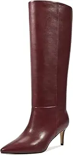 [wetkiss] Knee High Boots for Women, with Kitten Heel and Pointed Toe Design, Classic and Sexy
